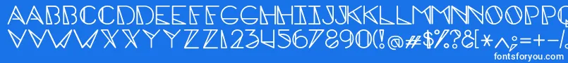 EdgecapsRegular Font – White Fonts on Blue Background