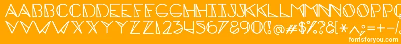 EdgecapsRegular Font – White Fonts on Orange Background