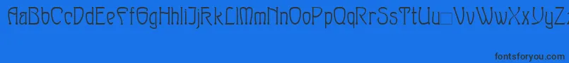Sylph Font – Black Fonts on Blue Background