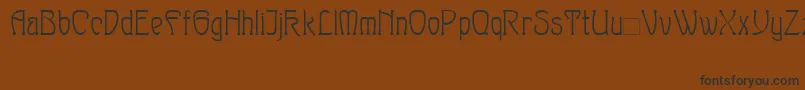 Sylph Font – Black Fonts on Brown Background