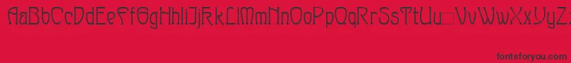 Шрифт Sylph – чёрные шрифты на красном фоне