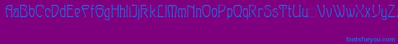 Sylph Font – Blue Fonts on Purple Background