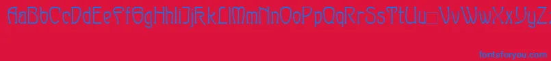 Sylph Font – Blue Fonts on Red Background