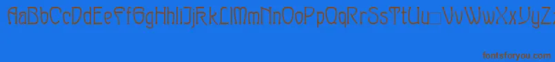 Шрифт Sylph – коричневые шрифты на синем фоне