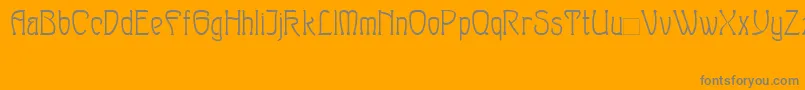 Sylph-Schriftart – Graue Schriften auf orangefarbenem Hintergrund