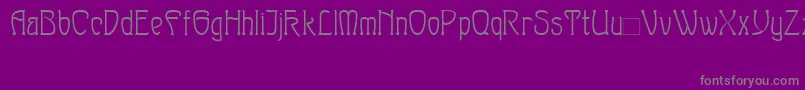 フォントSylph – 紫の背景に灰色の文字