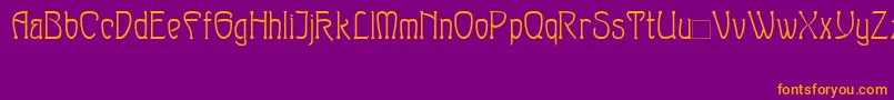 Sylph Font – Orange Fonts on Purple Background