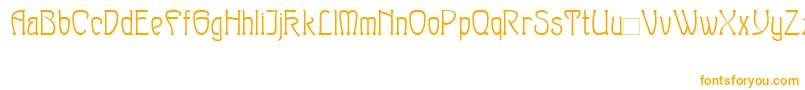 Шрифт Sylph – оранжевые шрифты на белом фоне
