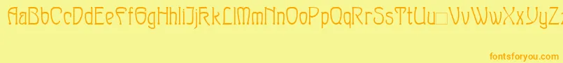 Шрифт Sylph – оранжевые шрифты на жёлтом фоне