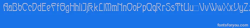 Sylph Font – Pink Fonts on Blue Background