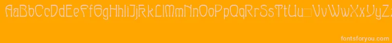 Шрифт Sylph – розовые шрифты на оранжевом фоне