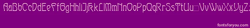 フォントSylph – 紫の背景にピンクのフォント