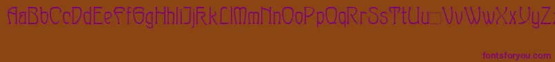 Шрифт Sylph – фиолетовые шрифты на коричневом фоне