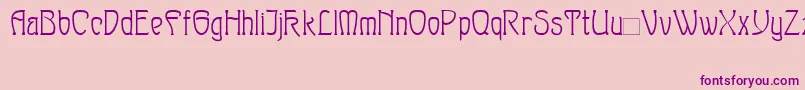 Sylph Font – Purple Fonts on Pink Background