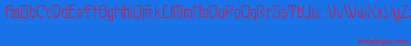 Sylph-fontti – punaiset fontit sinisellä taustalla