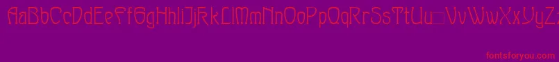 Sylph-Schriftart – Rote Schriften auf violettem Hintergrund
