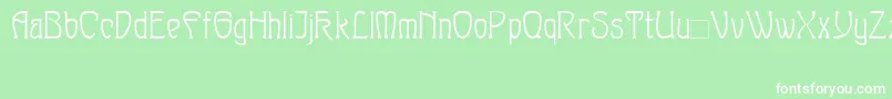 Шрифт Sylph – белые шрифты на зелёном фоне