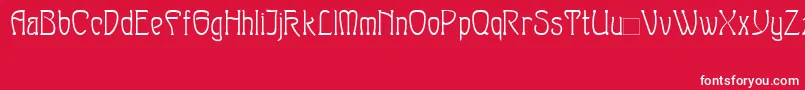 Шрифт Sylph – белые шрифты на красном фоне