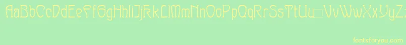 Sylph Font – Yellow Fonts on Green Background