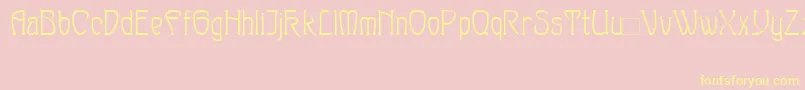 Sylph Font – Yellow Fonts on Pink Background