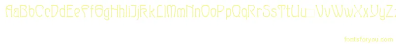 Шрифт Sylph – жёлтые шрифты на белом фоне