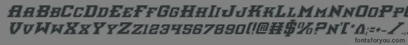 Interceptorpi Font – Black Fonts on Gray Background