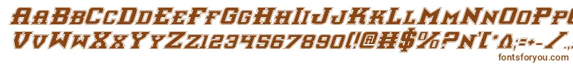 Шрифт Interceptorpi – коричневые шрифты