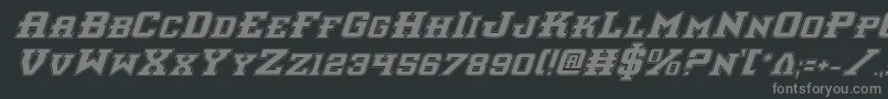 Шрифт Interceptorpi – серые шрифты на чёрном фоне