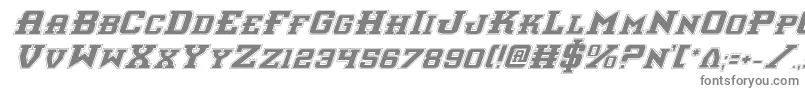 Interceptorpi Font – Gray Fonts on White Background