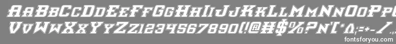 Interceptorpi Font – White Fonts on Gray Background