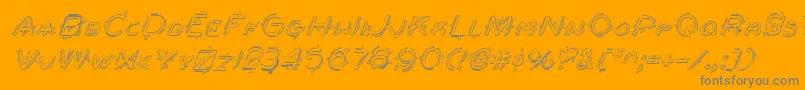 Berserkersi Font – Gray Fonts on Orange Background