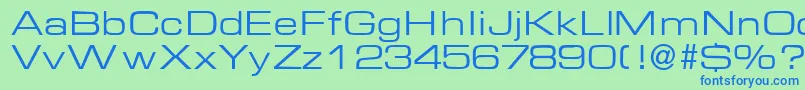 EuralblackdbNormal Font – Blue Fonts on Green Background