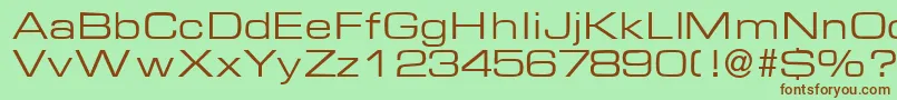 EuralblackdbNormal-fontti – ruskeat fontit vihreällä taustalla