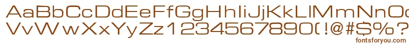 EuralblackdbNormal-fontti – ruskeat fontit valkoisella taustalla