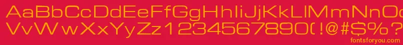 フォントEuralblackdbNormal – 赤い背景にオレンジの文字