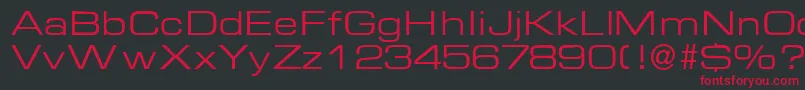 EuralblackdbNormal Font – Red Fonts on Black Background