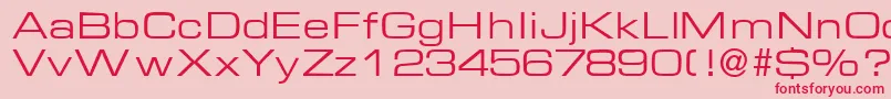 EuralblackdbNormal Font – Red Fonts on Pink Background