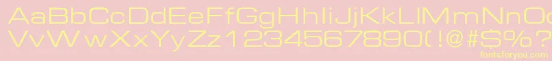 EuralblackdbNormal Font – Yellow Fonts on Pink Background