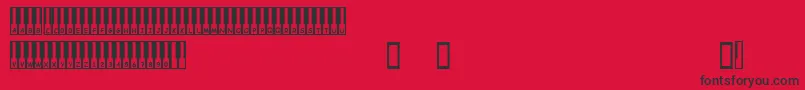 AllThatJazz Font – Black Fonts on Red Background