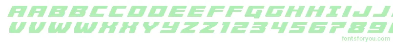 フォントCruiserfortresstitleital – 緑のフォント