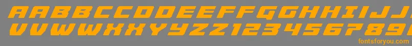 Cruiserfortresstitleital Font – Orange Fonts on Gray Background