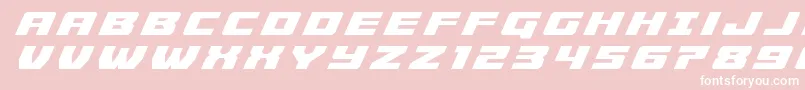 Cruiserfortresstitleital Font – White Fonts on Pink Background