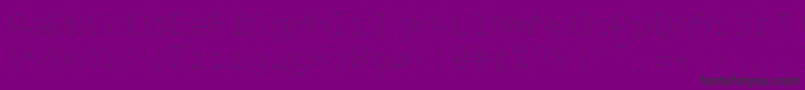 フォントBpdotslight – 紫の背景に黒い文字