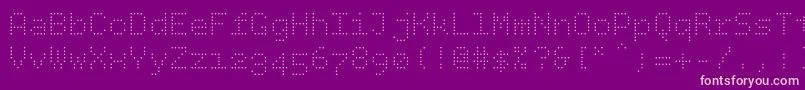 fuente Bpdotslight – Fuentes Rosadas Sobre Fondo Morado