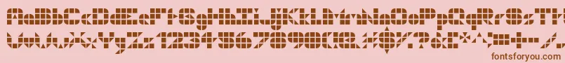 More about Geogrid9 Font Geogrid9 Font – Brown Fonts on Pink Background