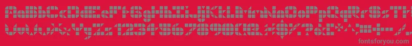 fuente Geogrid9 – Fuentes Grises Sobre Fondo Rojo