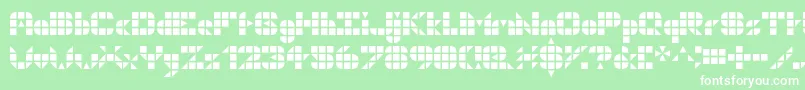 フォントGeogrid9 – 緑の背景に白い文字