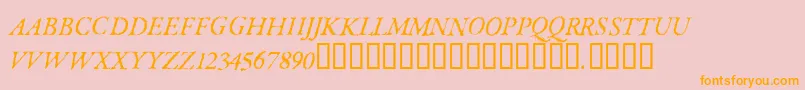 ParkinsonRegular Font – Orange Fonts on Pink Background