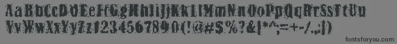 Bn Yiftachrough Font – Black Fonts on Gray Background