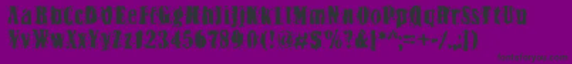 Bn Yiftachrough Font – Black Fonts on Purple Background